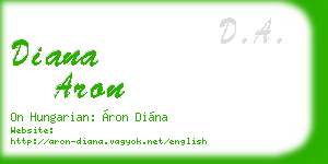 diana aron business card